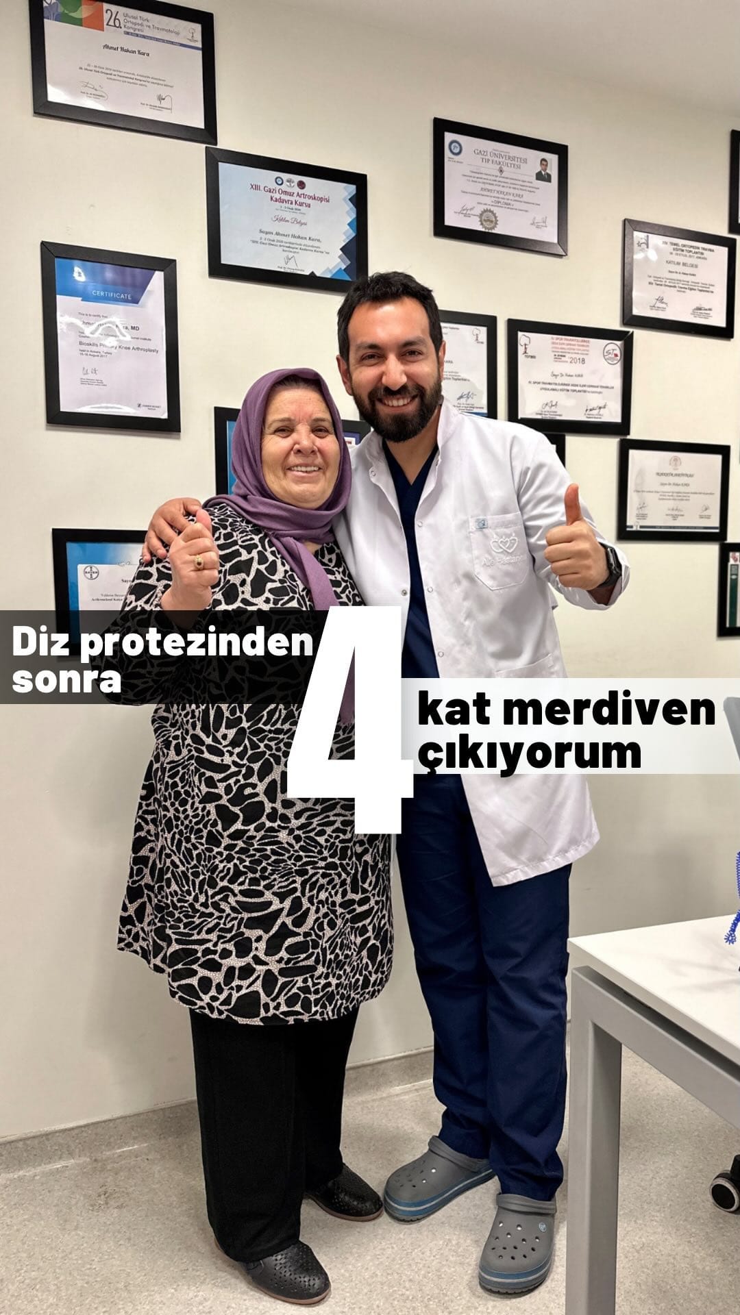 Diz Protezinden Sonra 4 Kat Çıkıyorum