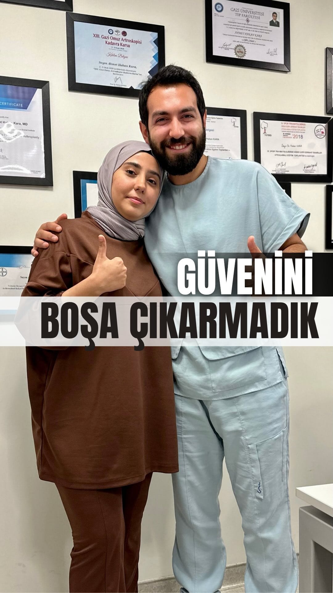 Güvenini Boşa Çıkarmadık